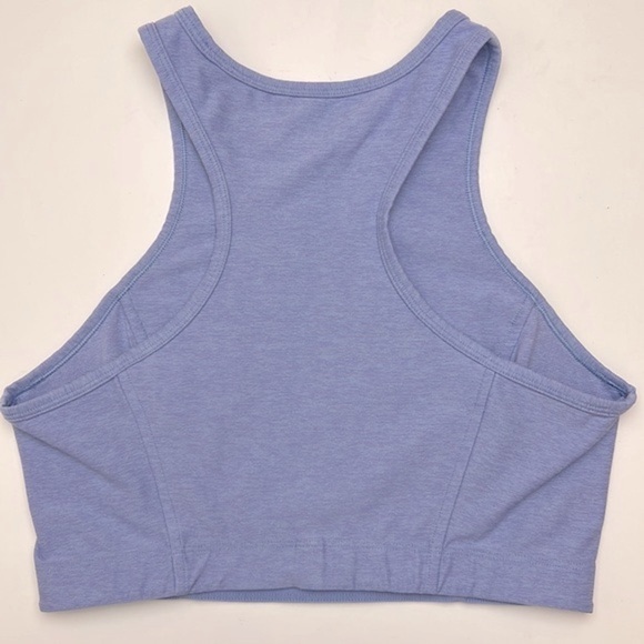 Outdoor Voices Athena Crop Top Halter Back Size Medium Blue - Picture 8 of 10